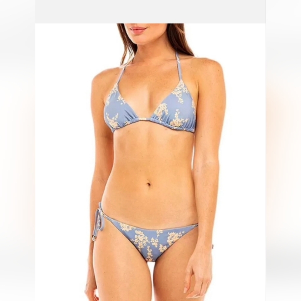 Revel Rey Piper Floral Womens Sz. S Bikini Fully-Lined New Swimsuit Top 🩱